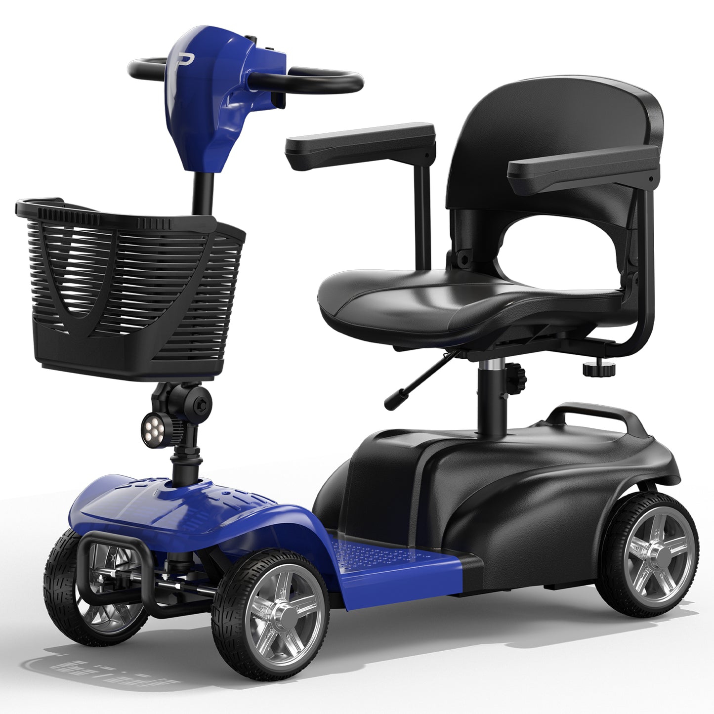 COOLHUT Upgrade 4 Wheel Mobility Scooter for Adults, Foldable Powered Mobile for Travel