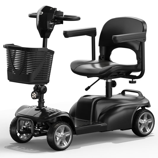COOLHUT Upgrade 4 Wheel Mobility Scooter for Adults, Foldable Powered Mobile for Travel