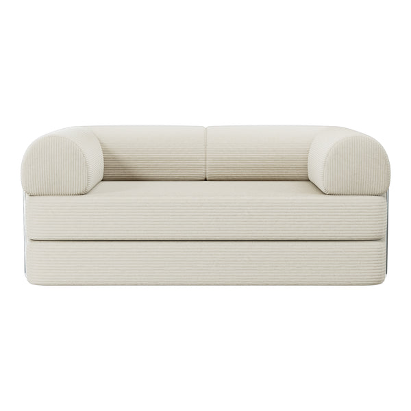 COOLHUT Combination Sofa, High Rebound Density Sponge Sofa Couch, Two Forms Floor Couch Three Seats Sofa Bed for Living Room, Bedroom