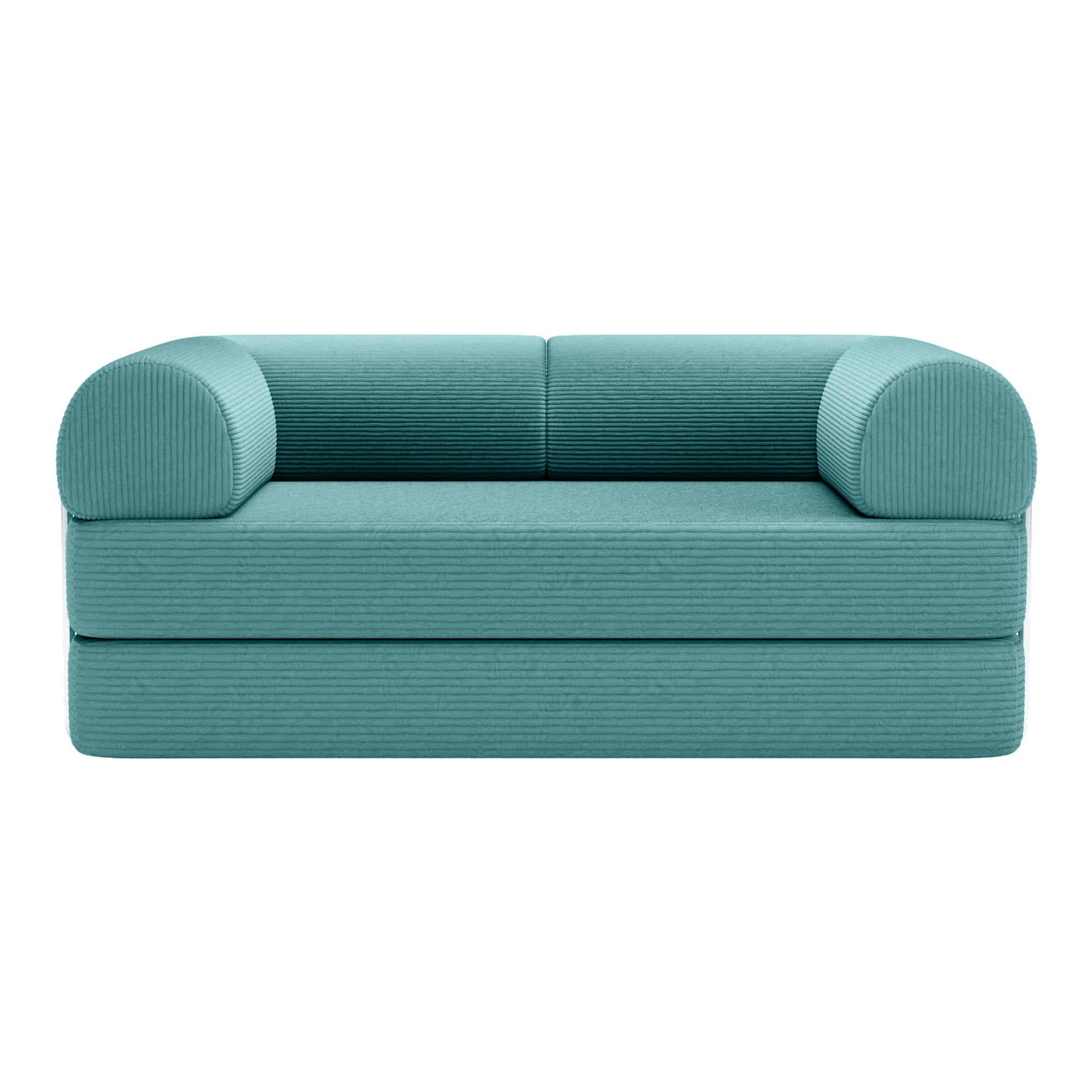 COOLHUT Combination Sofa, High Rebound Density Sponge Sofa Couch, Two Forms Floor Couch Three Seats Sofa Bed for Living Room, Bedroom