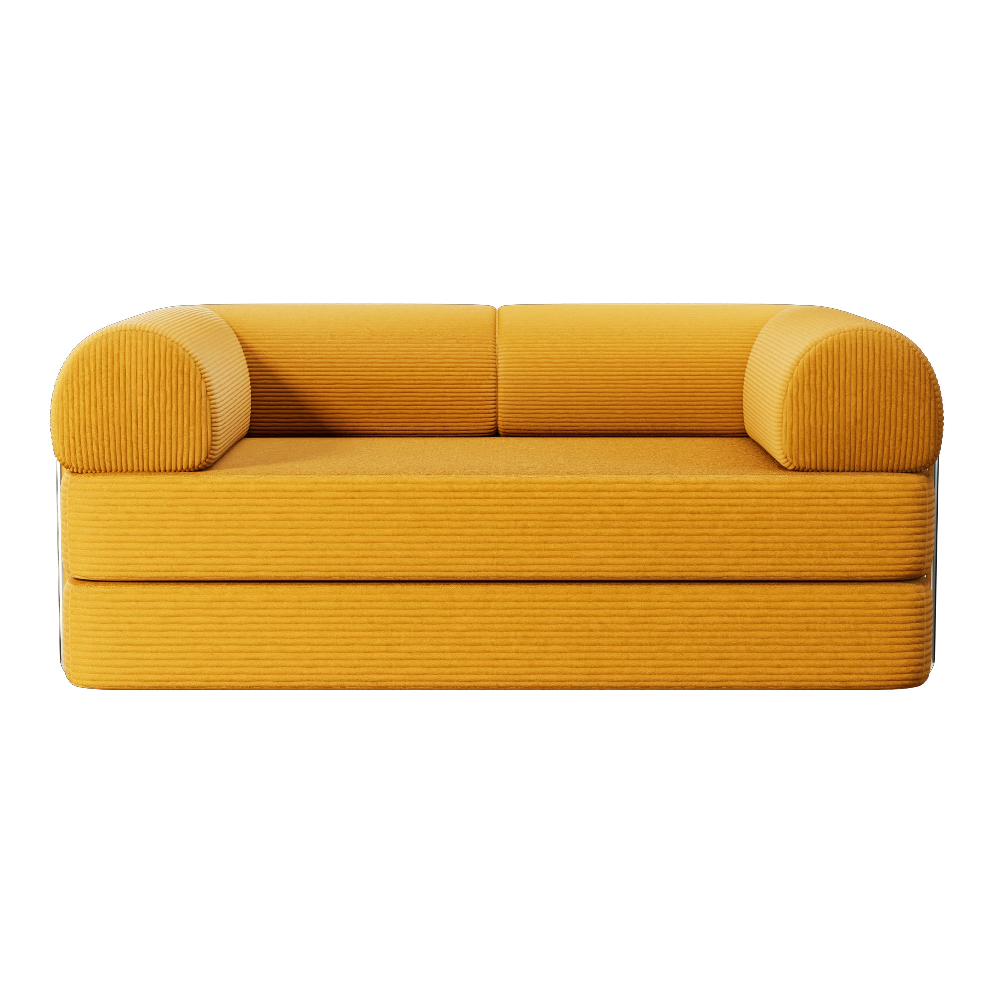COOLHUT Combination Sofa, High Rebound Density Sponge Sofa Couch, Two Forms Floor Couch Three Seats Sofa Bed for Living Room, Bedroom