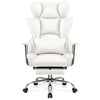 COOLHUT Ergonomic Desk Chair Breathable PU Leather Chair with Adjustable High Back Lumbar Support Flip-up Armrests