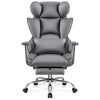 COOLHUT Ergonomic Desk Chair Breathable PU Leather Chair with Adjustable High Back Lumbar Support Flip-up Armrests