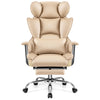 COOLHUT Ergonomic Desk Chair Breathable PU Leather Chair with Adjustable High Back Lumbar Support Flip-up Armrests