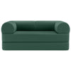 AZMFUN 63 Inch Plush Corduroy Floor Sofa Bed, Combinable Sofa Bed for Living Room