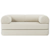 AZMFUN 63 Inch Plush Corduroy Floor Sofa Bed, Combinable Sofa Bed for Living Room