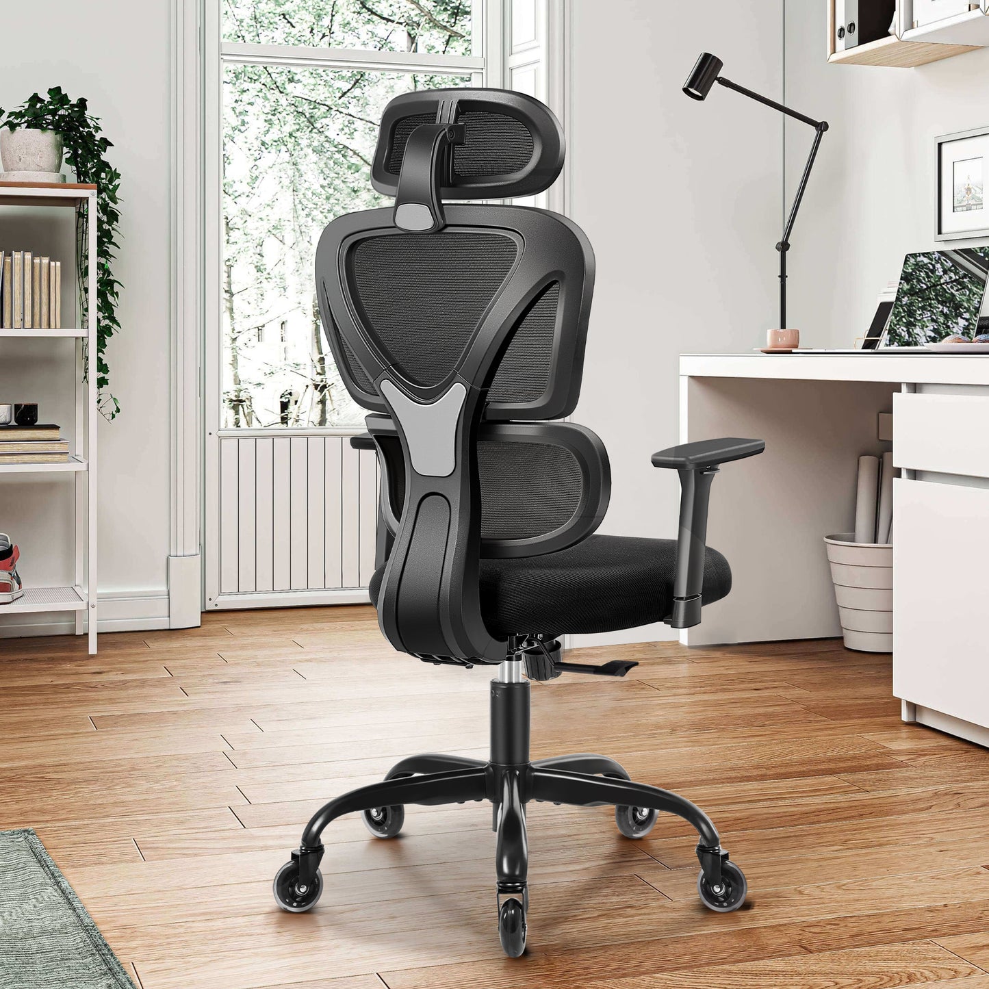 COOLHUT Ergonomic Office Chair, High Back Adjustable Computer Desk Chair with Lumbar Support, 500lb
