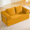 COOLHUT Combination Sofa, High Rebound Density Sponge Sofa Couch with Two Big Pillows, Six Forms Floor Sofa Couch Three Seats Sofa Bed for Living Room, Bedroom