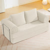COOLHUT Combination Sofa, High Rebound Density Sponge Sofa Couch with Two Big Pillows, Six Forms Floor Sofa Couch Three Seats Sofa Bed for Living Room, Bedroom