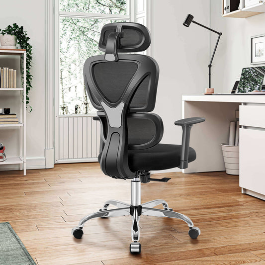 COOLHUT Ergonomic Office Chair, High Back Adjustable Computer Desk Chair with Lumbar Support, 500lb