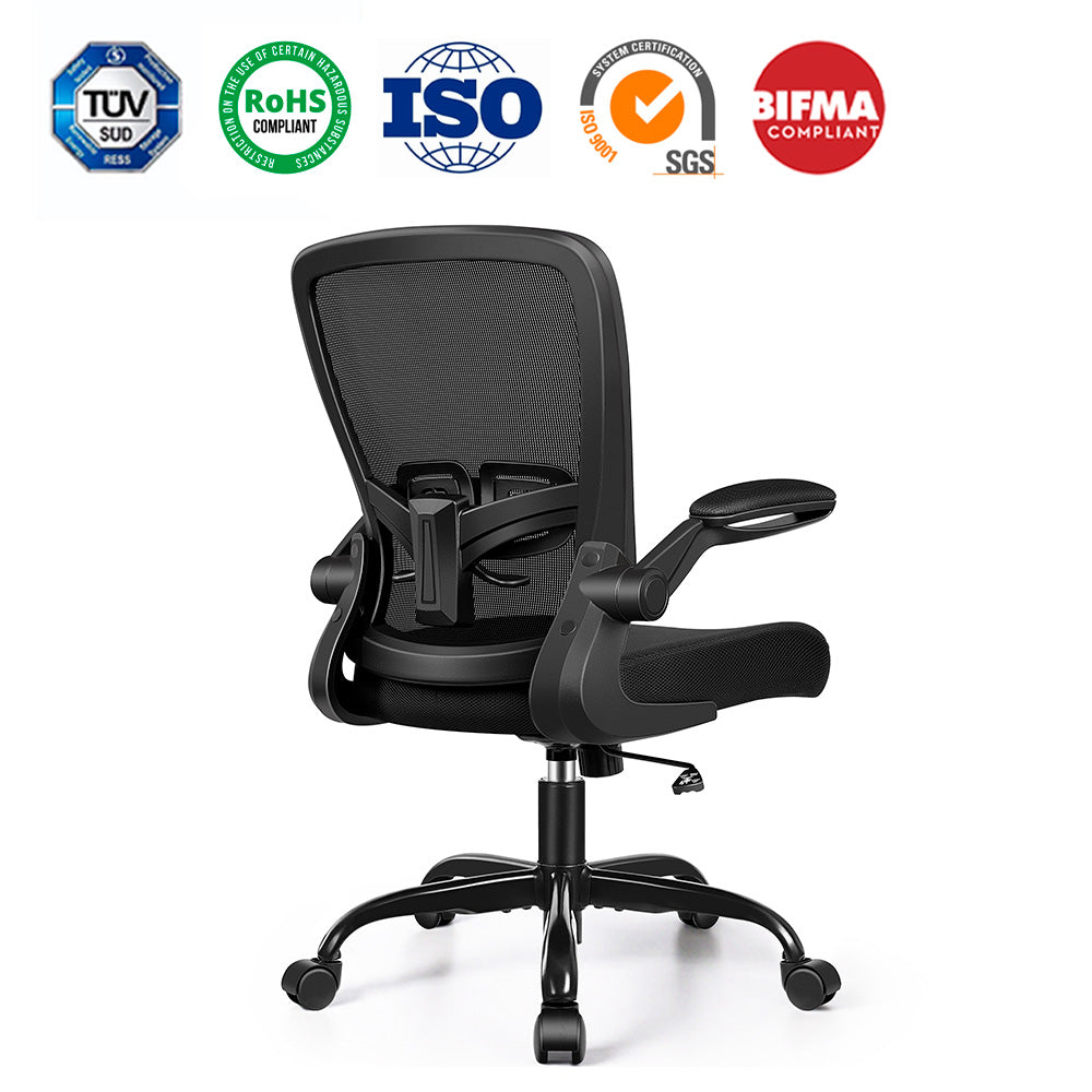 COOLHUT Dual-Lumbar Neck-Support Ergonomic Office Chair 918H-C