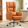 COOLHUT Big and Tall Office Chair, High Back Executive PU Leather Desk Chair with Footrest, Ergonomic Home Office Chair Computer Chair with Lumbar Support & Padded Armrest