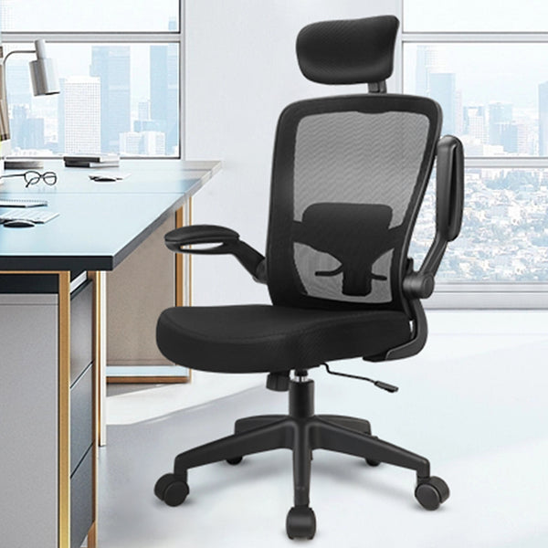 COOLHUT Dual-Lumbar Neck-Support Ergonomic Office Chair 918H-C