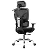 COOLHUT Ergonomic Mesh Office Chair with Footrest, Big and Tall Computer Desk Chair with Adjustable Lumbar Support, Headrest and Armrest, High Back Home Office Chair for Workspace