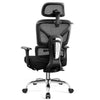 COOLHUT Ergonomic Mesh Office Chair with Footrest, Big and Tall Computer Desk Chair with Adjustable Lumbar Support, Headrest and Armrest, High Back Home Office Chair for Workspace