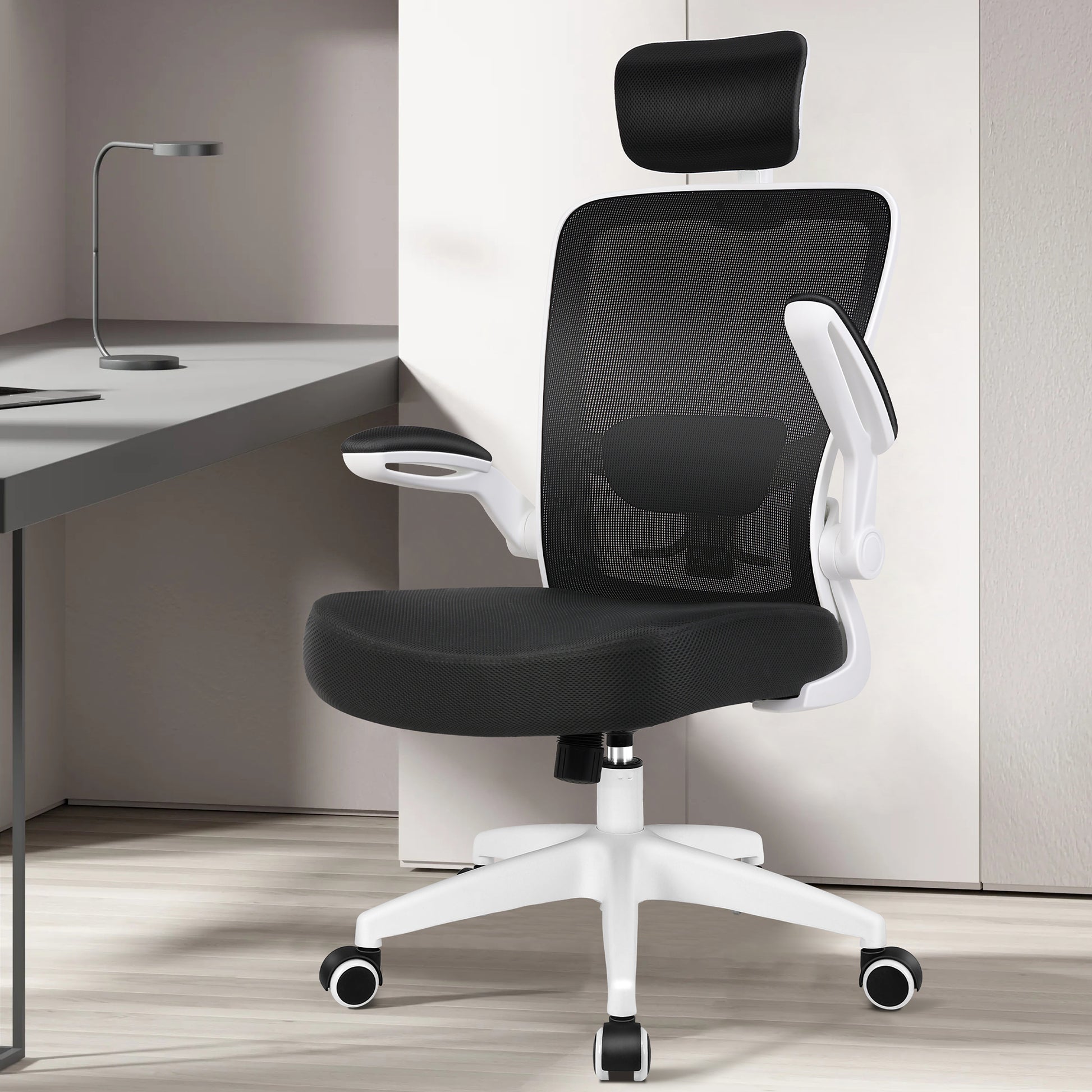 COOLHUT Dual-Lumbar Neck-Support Ergonomic Office Chair 918H-C