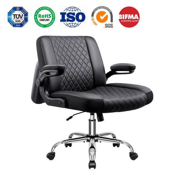 Makeup chair with crossed legs