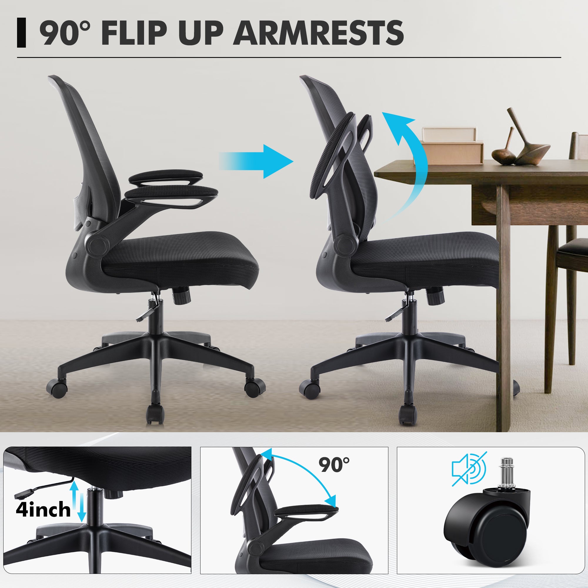 COOLHUT 5-point Support Ergonomic Office Chair 9060
