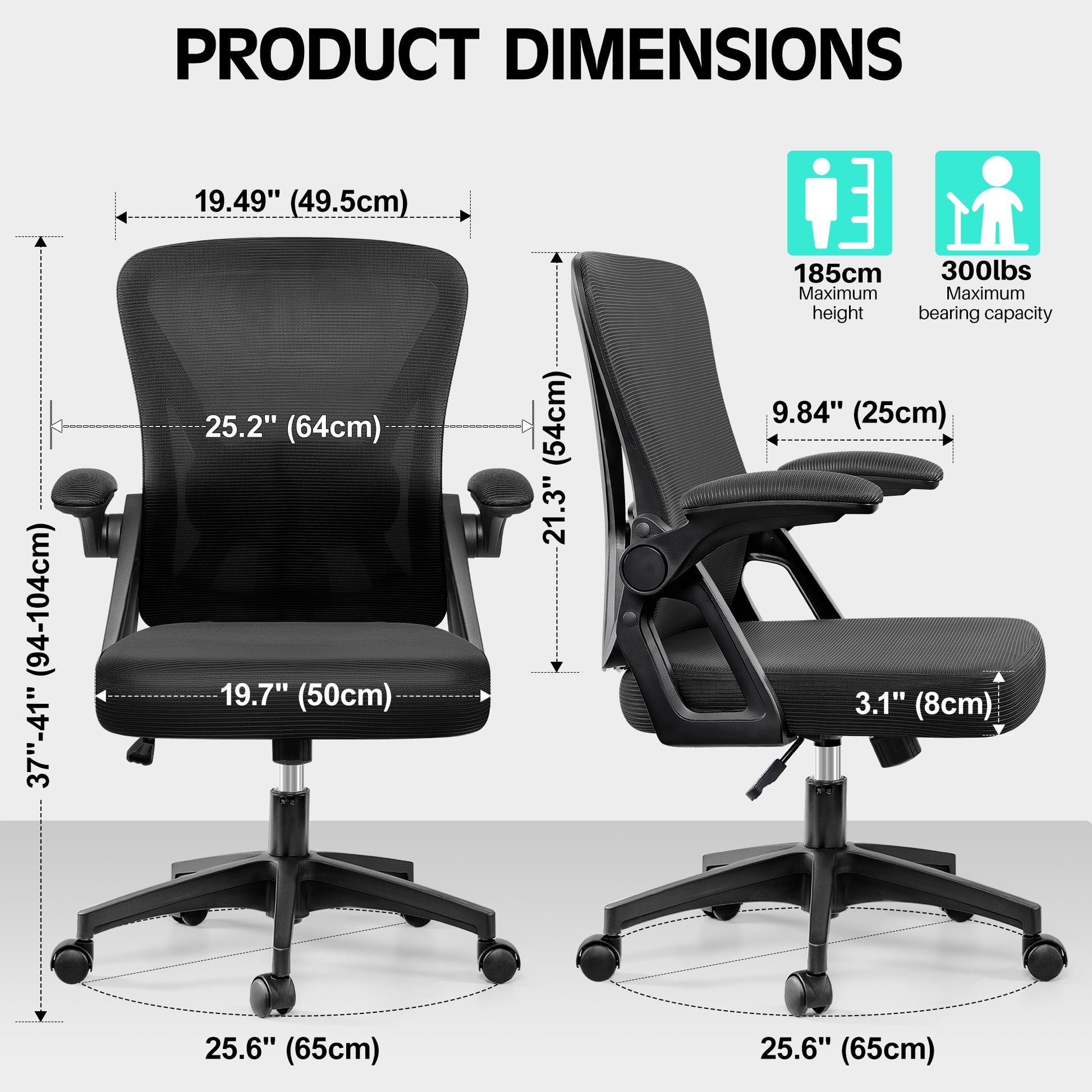 COOLHUT 3D High-back Ergonomic Office Chair 24-3