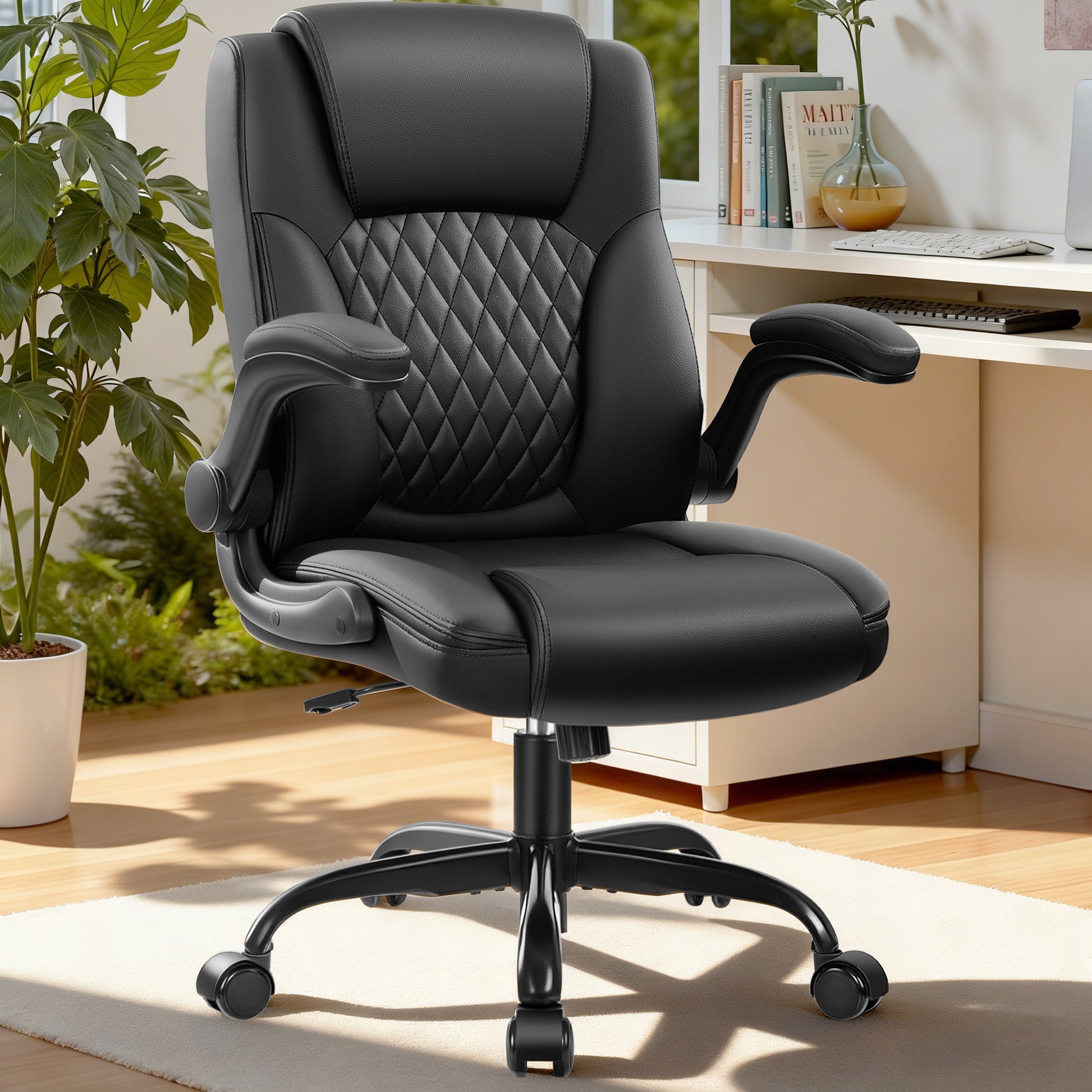 Executive Office Chair with Adjustable Armrests and Ergonomic Design 245