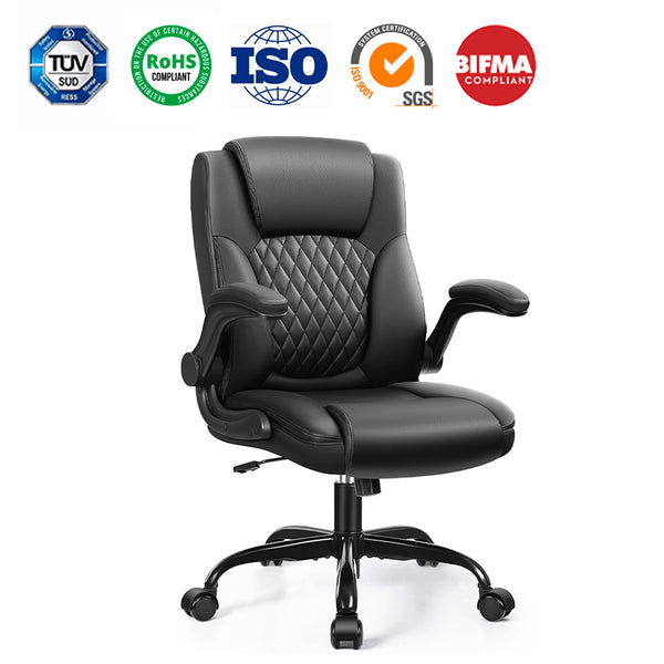 Executive Office Chair with Adjustable Armrests and Ergonomic Design 245