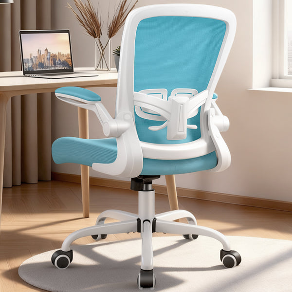 COOLHUT Ergonomic Office Chair, 350LBS Task Chair, Comfort Desk Chair with Adjustable Lumbar Support and Flip up Arms