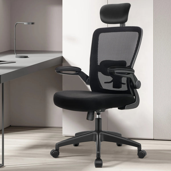 COOLHUT Dual-Lumbar Neck-Support Ergonomic Office Chair 918H-C