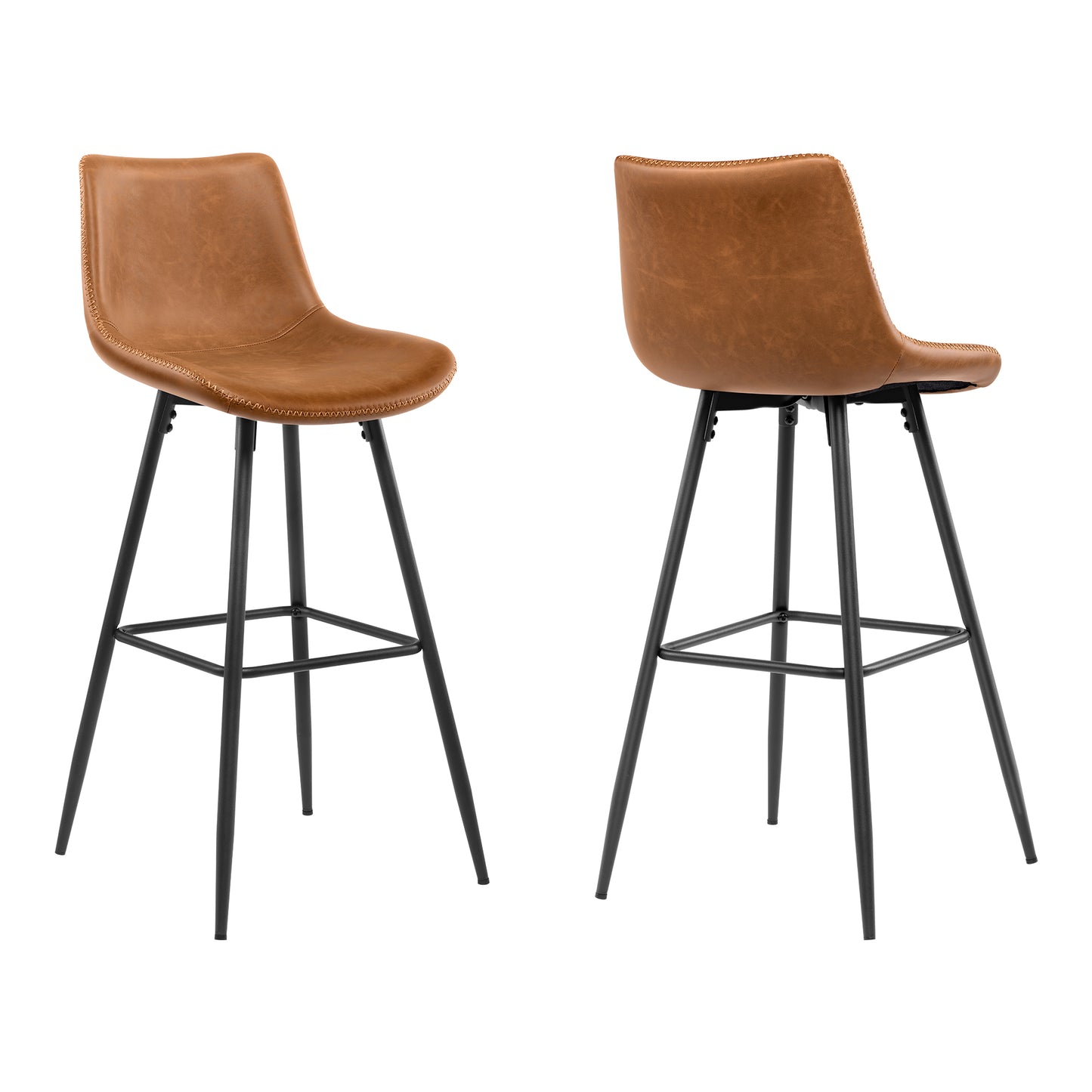 KERDOM Dining Chairs , Modern Kitchen & Dining Room Chairs, Upholstered Faux Leather Dining Chair, Armless Dinner Side Chairs with Sturdy Metal Legs