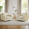 COOLHUT 360° Swivel Accent Chair Set of 1, 36.2" Wide Accent Chair Armchair, Comfy Upholstered Single Sofa Chair for Living Room and Bedroom