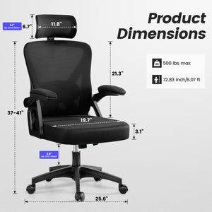 COOLHUT 3D High-back Ergonomic Office Chair 24-3