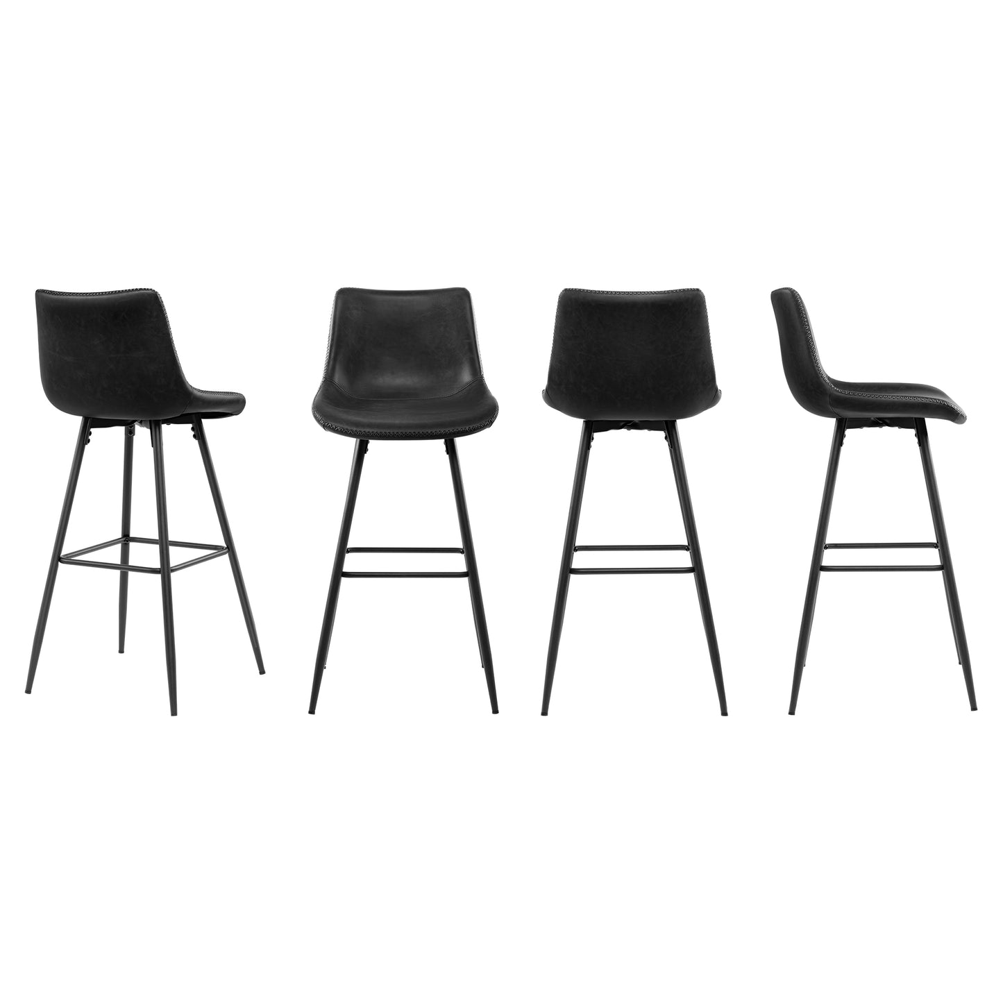KERDOM Dining Chairs , Modern Kitchen & Dining Room Chairs, Upholstered Faux Leather Dining Chair, Armless Dinner Side Chairs with Sturdy Metal Legs