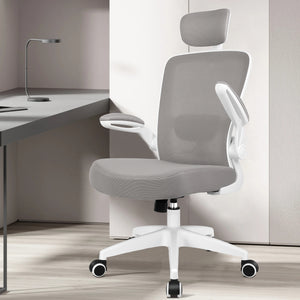 COOLHUT Dual-Lumbar Neck-Support Ergonomic Office Chair 918H-C