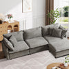 CoolHut Modular Sectional Sofa Couch, Comfy 3 Seats Sofa Sectional Couch for Living Room