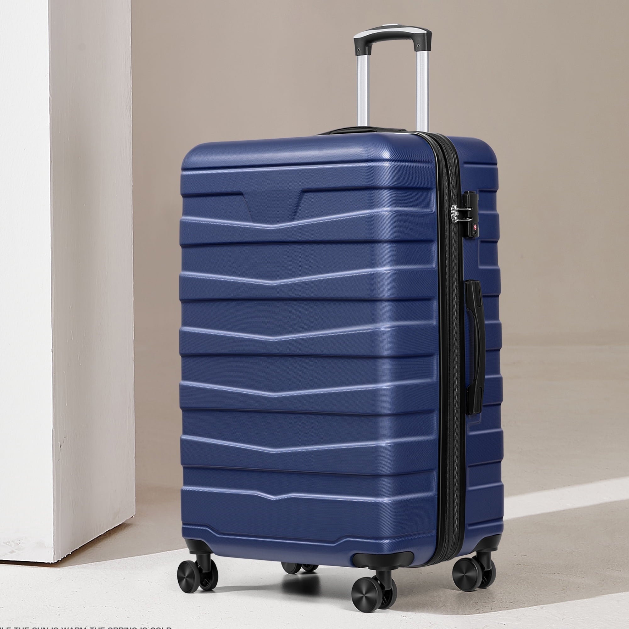 AMZFUN 20 Inches Carry On Luggage, Lightweight ABS+PC Hard Case Suitcase With 360° Rotating Silent Wheel, With TSA Lock, Airline Approved Luggage