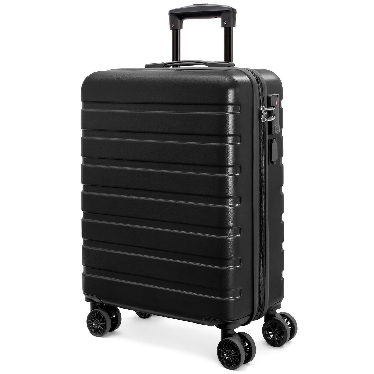 AZMFUN Carry On Luggage, 20In Hardside PC+ABS Lightweight USB Suitcase with Wheels TSA Lock