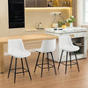 COOLHUT 24 Inch Dining Chairs Set of 2, Modern Kitchen & Dining Room Chairs, Upholstered Faux Leather Dining Chair, Armless Dinner Side Chairs with Sturdy Metal Legs