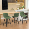 COOLHUT 24 Inch Dining Chairs Set of 2, Modern Kitchen & Dining Room Chairs, Upholstered Faux Leather Dining Chair, Armless Dinner Side Chairs with Sturdy Metal Legs