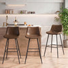 COOLHUT 24 Inch Dining Chairs Set of 2, Modern Kitchen & Dining Room Chairs, Upholstered Faux Leather Dining Chair, Armless Dinner Side Chairs with Sturdy Metal Legs