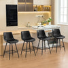 COOLHUT 24 Inch Dining Chairs Set of 2, Modern Kitchen & Dining Room Chairs, Upholstered Faux Leather Dining Chair, Armless Dinner Side Chairs with Sturdy Metal Legs