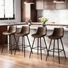 COOLHUT 24 Inch Dining Chairs Set of 2, Modern Kitchen & Dining Room Chairs, Upholstered Faux Leather Dining Chair, Armless Dinner Side Chairs with Sturdy Metal Legs