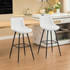 COOLHUT 28 Inch Dining Chairs Set of 2, Modern Kitchen & Dining Room Chairs, Upholstered Faux Leather Dining Chair, Armless Dinner Side Chairs with Sturdy Metal Legs