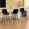 COOLHUT 28 Inch Dining Chairs Set of 2, Modern Kitchen & Dining Room Chairs, Upholstered Faux Leather Dining Chair, Armless Dinner Side Chairs with Sturdy Metal Legs
