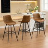 COOLHUT 28 Inch Dining Chairs Set of 2, Modern Kitchen & Dining Room Chairs, Upholstered Faux Leather Dining Chair, Armless Dinner Side Chairs with Sturdy Metal Legs