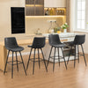 COOLHUT 28 Inch Dining Chairs Set of 2, Modern Kitchen & Dining Room Chairs, Upholstered Faux Leather Dining Chair, Armless Dinner Side Chairs with Sturdy Metal Legs