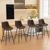 COOLHUT 28 Inch Dining Chairs Set of 2, Modern Kitchen & Dining Room Chairs, Upholstered Faux Leather Dining Chair, Armless Dinner Side Chairs with Sturdy Metal Legs