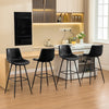 COOLHUT 28 Inch Dining Chairs Set of 2, Modern Kitchen & Dining Room Chairs, Upholstered Faux Leather Dining Chair, Armless Dinner Side Chairs with Sturdy Metal Legs