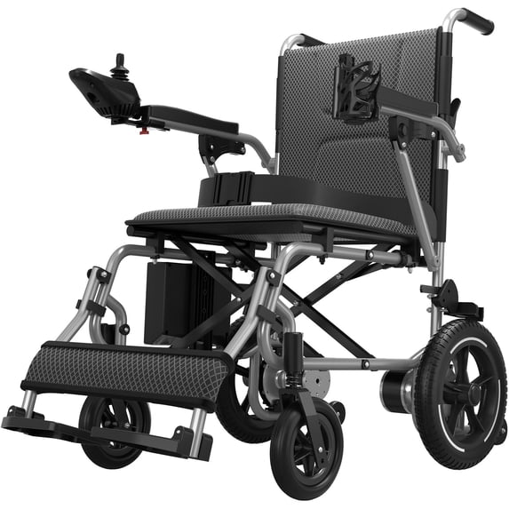 COOLHUT 37 Lbs Electric Wheelchair 25+ Miles Long Travel Range, Foldable & Lightweight Motorized Wheelchair with Safety Features Hold Up 350lbs 8-Year Warranty, Ideal for Seniors & Travel