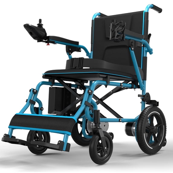 COOLHUT 37 Lbs Electric Wheelchair 25+ Miles Long Travel Range, Foldable & Lightweight Motorized Wheelchair with Safety Features Hold Up 350lbs 8-Year Warranty, Ideal for Seniors & Travel