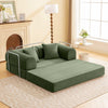 COOLHUT Combination Sofa, High Rebound Density Sponge Sofa Couch, Two Forms Floor Couch Three Seats Sofa Bed for Living Room, Bedroom