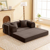 COOLHUT Combination Sofa, High Rebound Density Sponge Sofa Couch, Two Forms Floor Couch Three Seats Sofa Bed for Living Room, Bedroom